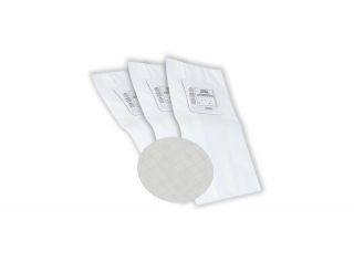 Heavy duty electrostatic filter bag (generic) - 3 notches - set of 3 with 1 large round filter included