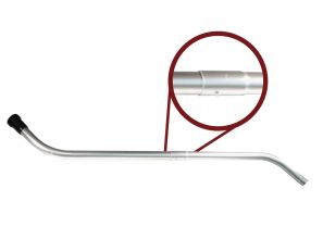 Manchon long avec adaptateur (2 pcs) - aluminium