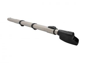 Electric telescopic wand with power cord clips - Stainless steel