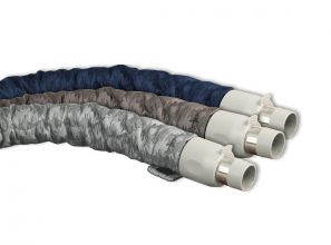 Padded hose cover with full-length zipper