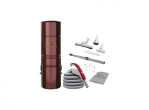 Complete set central vacuum Constructor with attachment kit 24V and brush De Luxe 10" (25.4 cm)